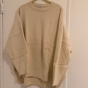 Elegant Beige Crewneck Sweater for Men